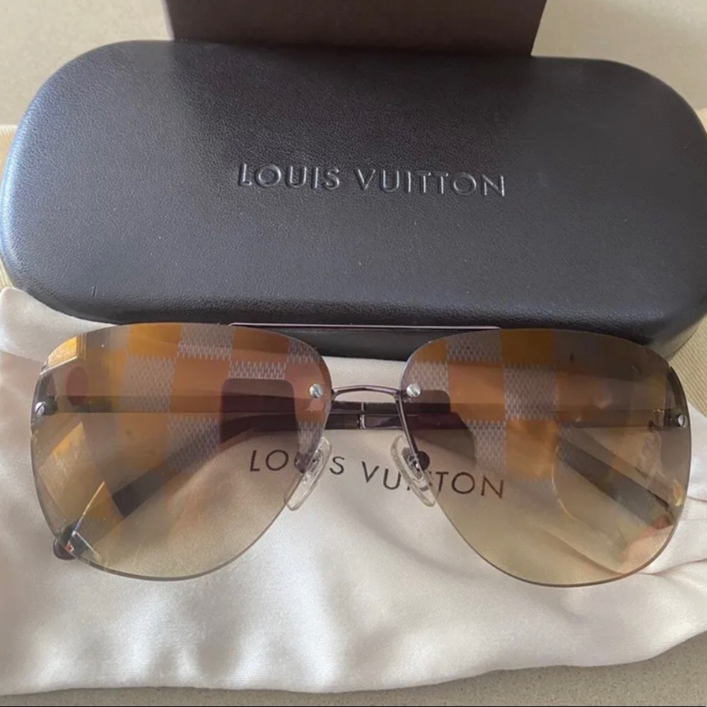 Louis Vuitton Socoa Sunglasses Damier Ebene Z0215U- NWOT